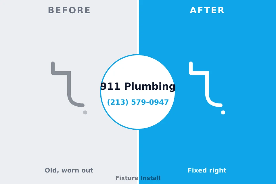 Before and after: plumbing repair Denver City, TX